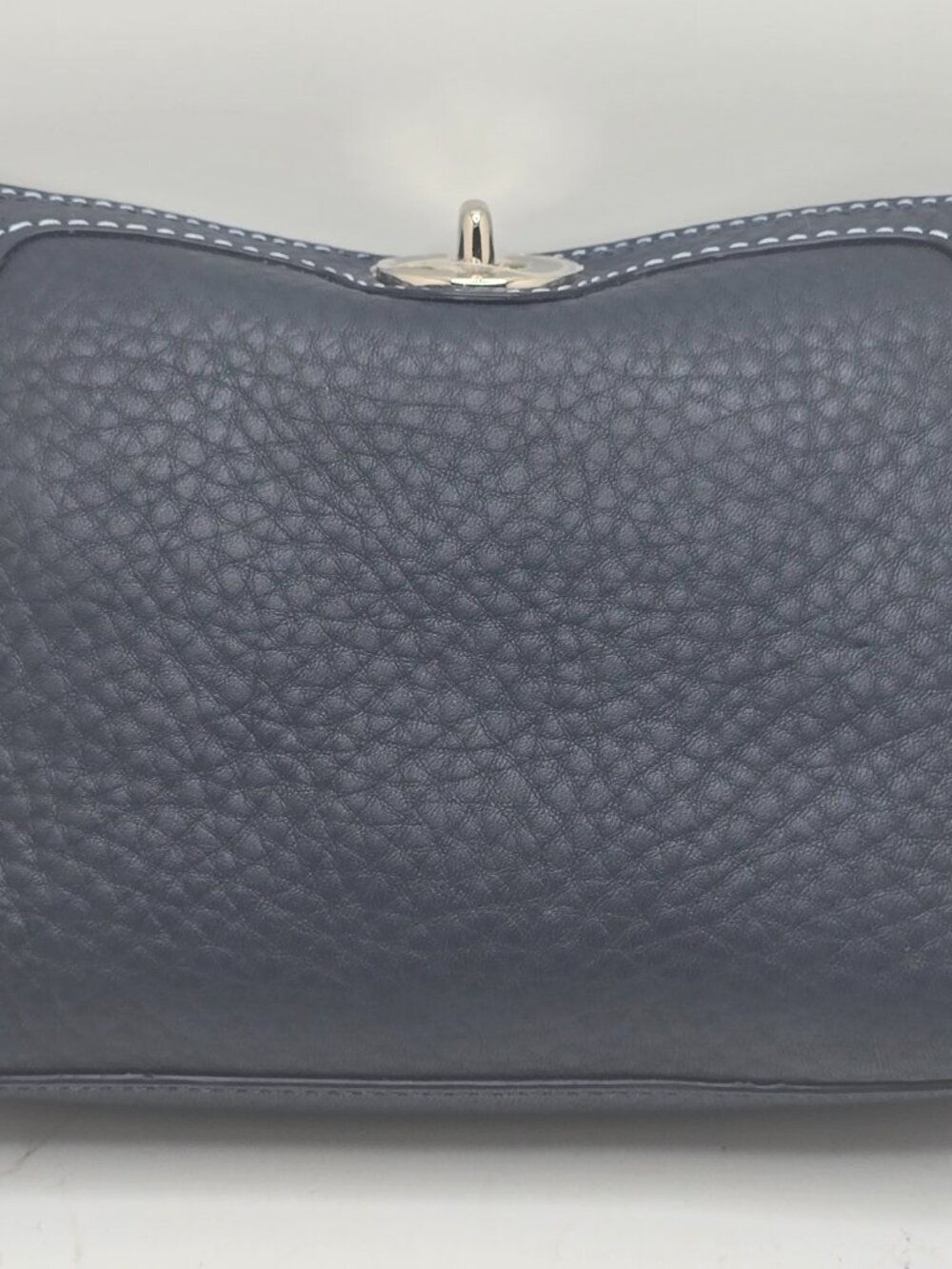 Coach Factory Soft Pebble Leather Turnlock Crossbody Navy Blue NWT